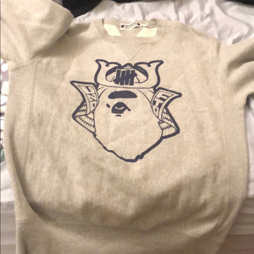 Bathing ape x undefeated sweater collaboration